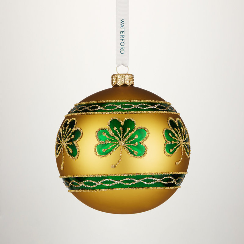 Holiday Heirlooms Emerald Shamrock Bauble