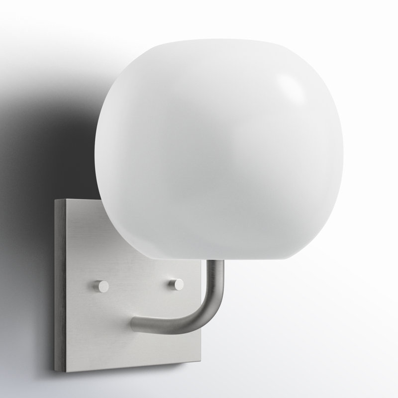 Jorund Dimmable Vanity Light, Brushed Steel, No