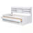 Twin Size daybed with Built-in Bookshelves, Three Storage Drawers and Trundle-1310222802