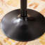Table de bar contemporaine en métal noir, plateau rond de 24 po, pieds réglables, utilisation à la maison, table élégante pour 40