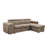 Dorla 102.7'' L-Shaped Reversible Sectional Sleeper Sofa 2 In 1 Convertible Sectional Sofa With Pull Out Bed, Storage Chaise And 2 Stools-1933506295