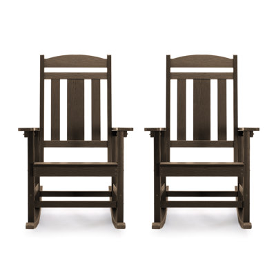 Chiemi 24" W 2-Piece HDPS Rocking Chair Set
