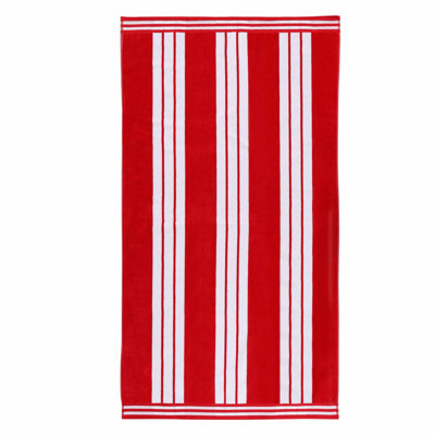 SunSplash Striped Beach Towels - Large, Fast-Drying, Absorbent Towels for Pool, Swimming, Travel, and Sand