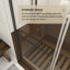 60 In. Sliding Semi-Frameless Shower Door In Matte Black Finish With Clear Glass