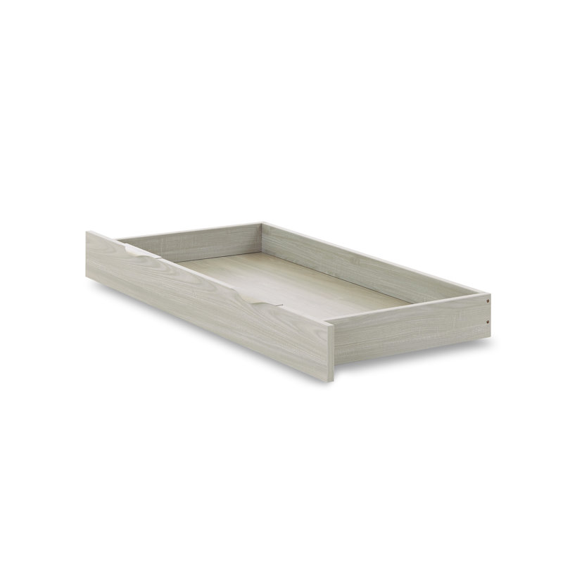 Nika Cot Bed Under Drawer 120x60 - Grey Wash and White