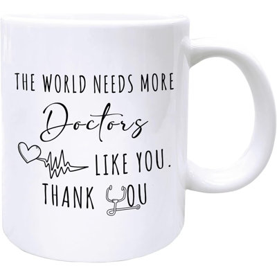 Cadeaux de médecin pour homme, tasse à café pour femme, tasse à café pour médecin, cadeau pour appréciation du médecin, cadeaux pour le meilleur médecin de tous les temps, tasse à café en céramique 11 oz