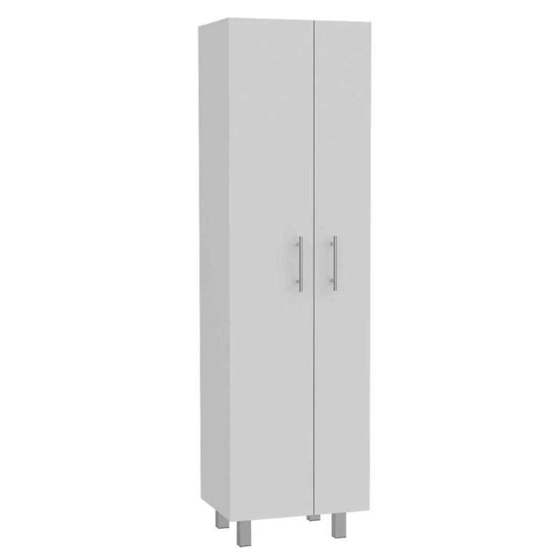 Halifax 2Door Rectangle Closet Pantry White, 20.21"W x 14.64"D, White