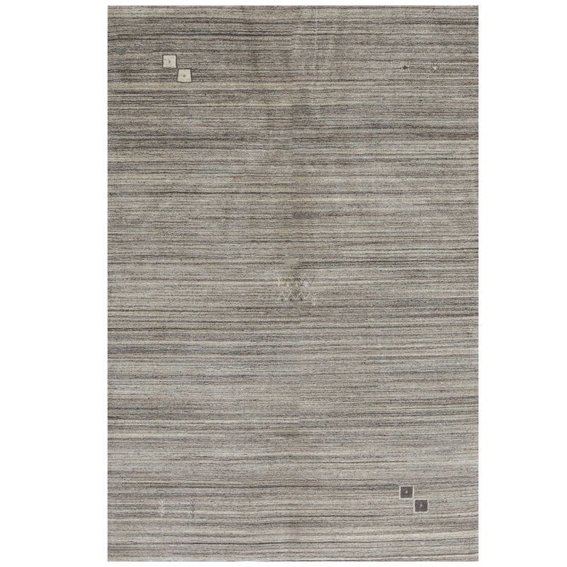 Wool Area Rug in Gray