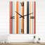 Vertical Elegance Minimal Retrovisions I - Horloge murale abstraite Mid-Century-99635787