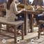 Hangyul Polyester Upholstered Bench