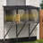43.3" Solid Spruce Catio with Weatherproof Roof & 360° View, Window-Mounted for Indoor Cats-283136558