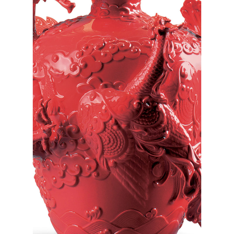 27.17" Red Table Lamp