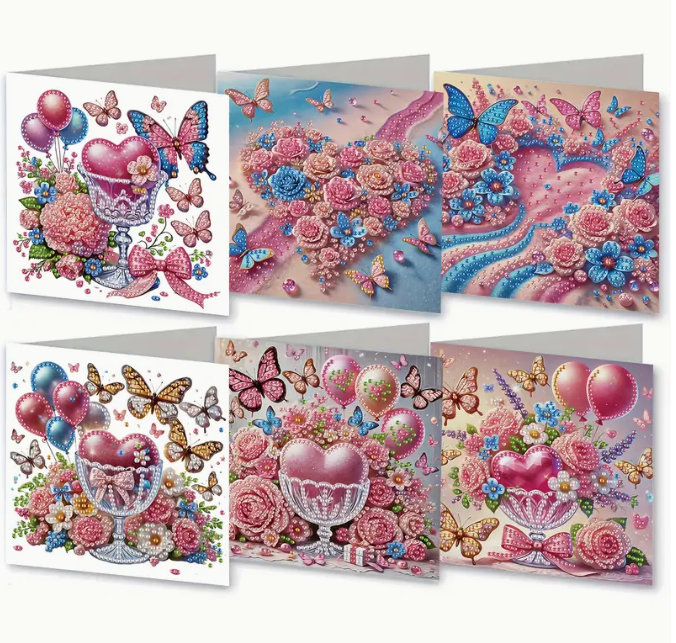 Diamond Painting Greeting Cards DIY 5D Rhinestone Arts Greetings Birthday Card Handmade 5D Rhinestone Embroidery Arts Cards Kits - 15 - View #2