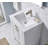 24" White Modern Free-Standing 2-Door & 1-Drawer Single Bathroom Vanity With Ceramic Top