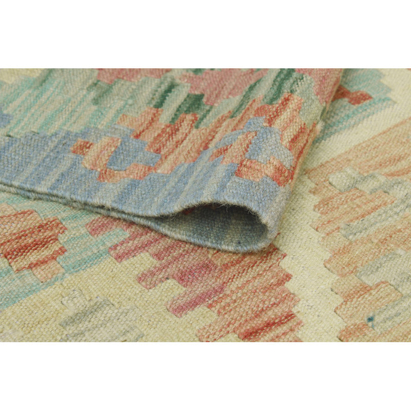 Sun Faded Flatweave Makbule Rust Runner