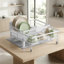 Dish Drainer Rack with Rotatable Spout
