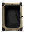 Cage de transport pour chien 2 portes pliable à côtés souples, brun clair-629634393