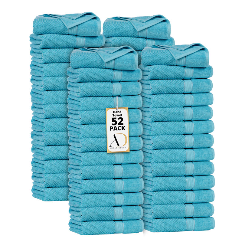 Collection de serviettes texturées 100% coton Mulaayam, Bleu ciel