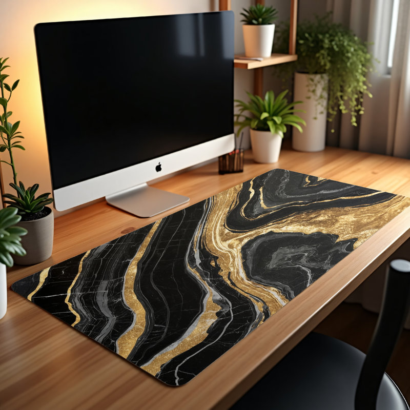 Polyester Desk Pad, 14.4x12.1