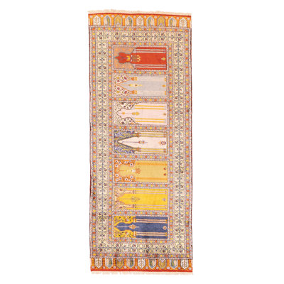 Tapis crème Hereke 2 pi 11 po x 7 pi 5 po