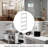 Lavish Home Slim Rolling Storage Cart - 5-Tier Utility Cart with Wheels for Bathroom, Kitchen, and Laundry Room - Bathroom Shelves