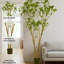 Arbre artificiel résistant aux rayons UV en pot plante verte, faux arbre pour décoration intérieure et extérieure