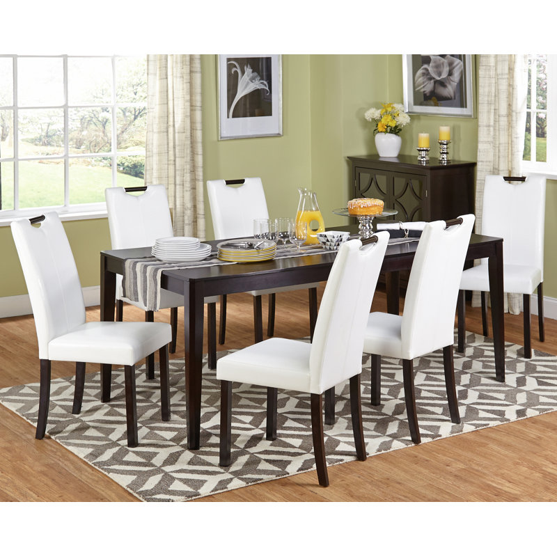 Cox 6 - Person Four Leg Dining Set, White