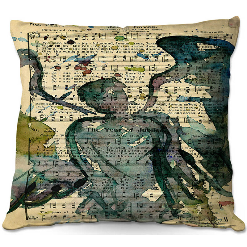  Housse et insert de coussin carré Calling All Angels XLIX, 16 po x 1 po