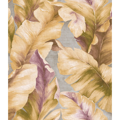  Papier peint non piqué Designs Plum & Sand Scottie Palms