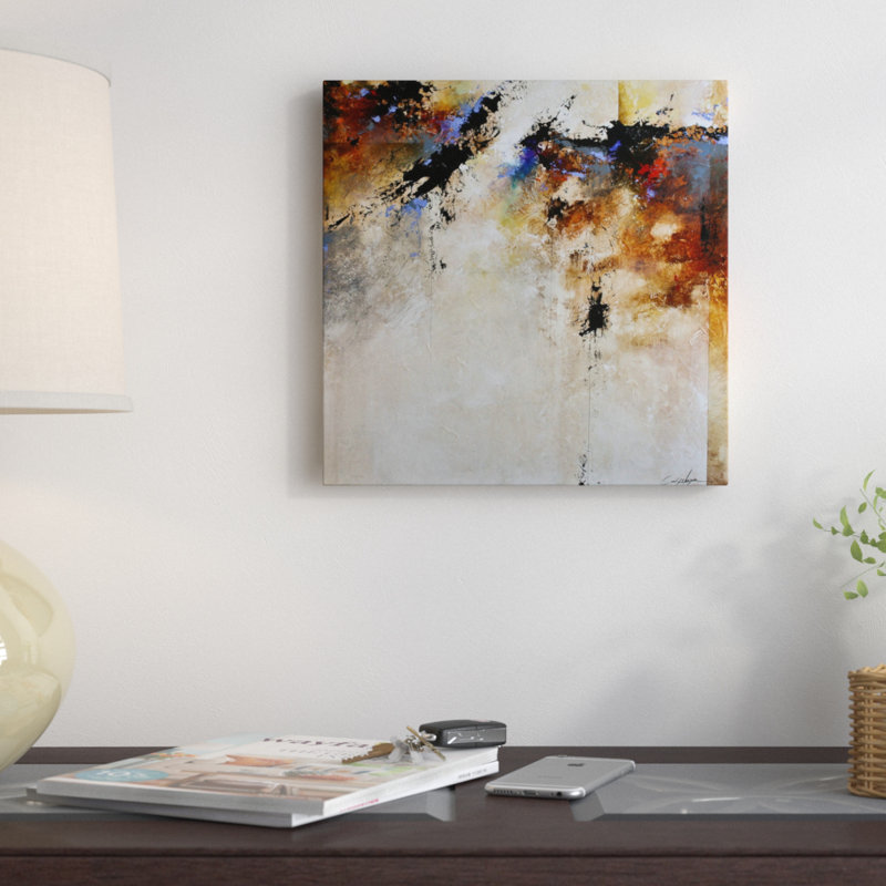« defineed light », reproduction d’art sur toile tendue, H 16 po x l 16 po x P 1 po, Papier d'art encadré noir, Blanc