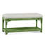 Summer Retreat Wicker Shelf Storage Bench-83099480-86505830