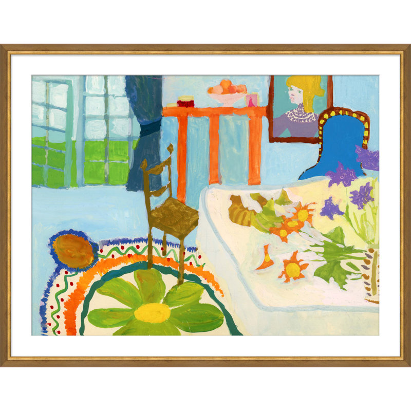 «Petit-déjeuner» - Peinture encadrée sur papier