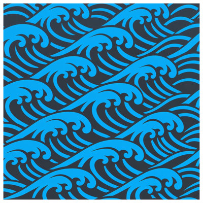 Couvre-lit matelassé Blue Ocean Waves toutes tailles