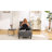 34" Chenille-Upholstered Indoor Casual Sofa Lounger-112632367