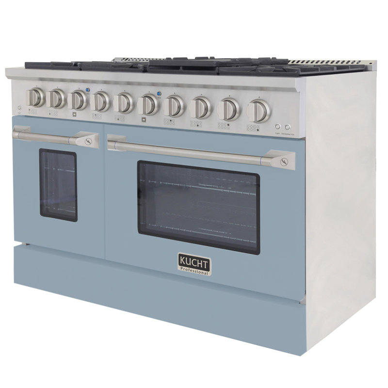 48" 6.7 Cu. ft Freestanding Gas, Light Blue, Liquid Propane