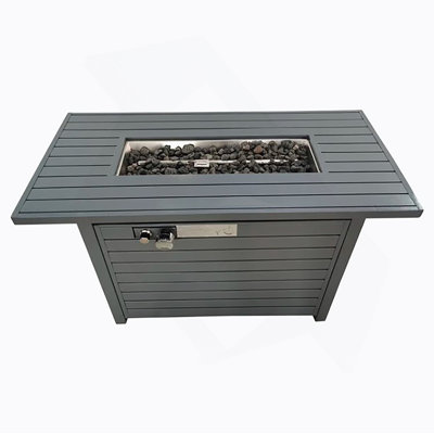 Table de foyer d'extérieur avec couvercle 25 H x 42 W