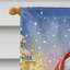 Keeshond avec le drapeau de la maison du Père Noël-1699868954-1699868973