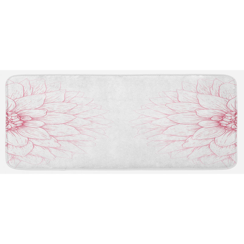 Tapis de cuisine dahlia