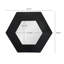 Miroir hexagonal 18,5 "x 18,5" avec cadre en bois massif, décoration murale pour le couloir de la salle de bain du salon-115297250