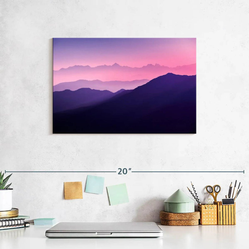 Gradient Mountain, 8" H x 12" W