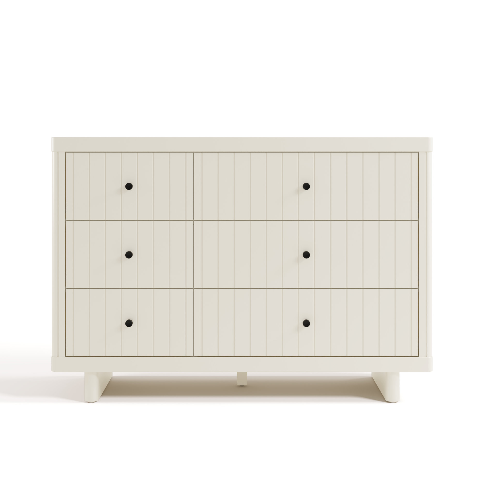 Kyoto 6 Drawer Dresser, Frosted Oat