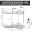 2-Tier Corner Bathroom Organizer - Space-Saving Plastic Shelf, Triangular Design, 11'' X 13'' X 6.5'', For Shower, Vanity, And Countertops-613476054