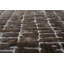 Tapis en polyester recyclé brun et ivoire Nina Genesis
