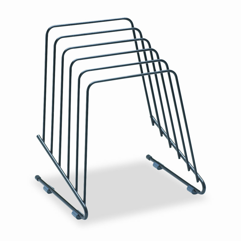 Black Metal Wire 5-Section Document Sorter
