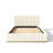 Ciaran Braesyn Platform Bed Frame Boucle Upholstered Headboard and Wooden Slats Support, No Box Spring Needed-31201444-31201443