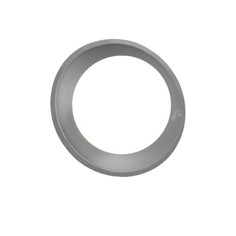 Baleskie Ceramic Flush Mounted Sconce, Gloss Gray