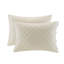 4 couvre-lits pour lit très grand en coton kaki, réversible avec intérieur et décoration 4 pièces, taies décoratives assorties-124754914