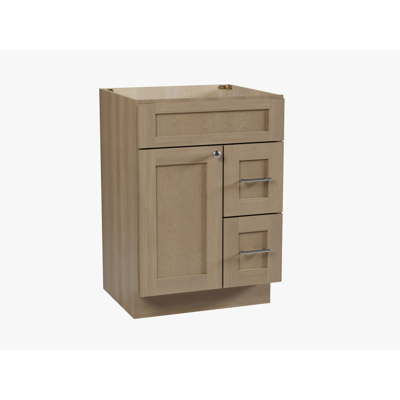 Base de meuble-lavabo simple 24 po seulement, Satin