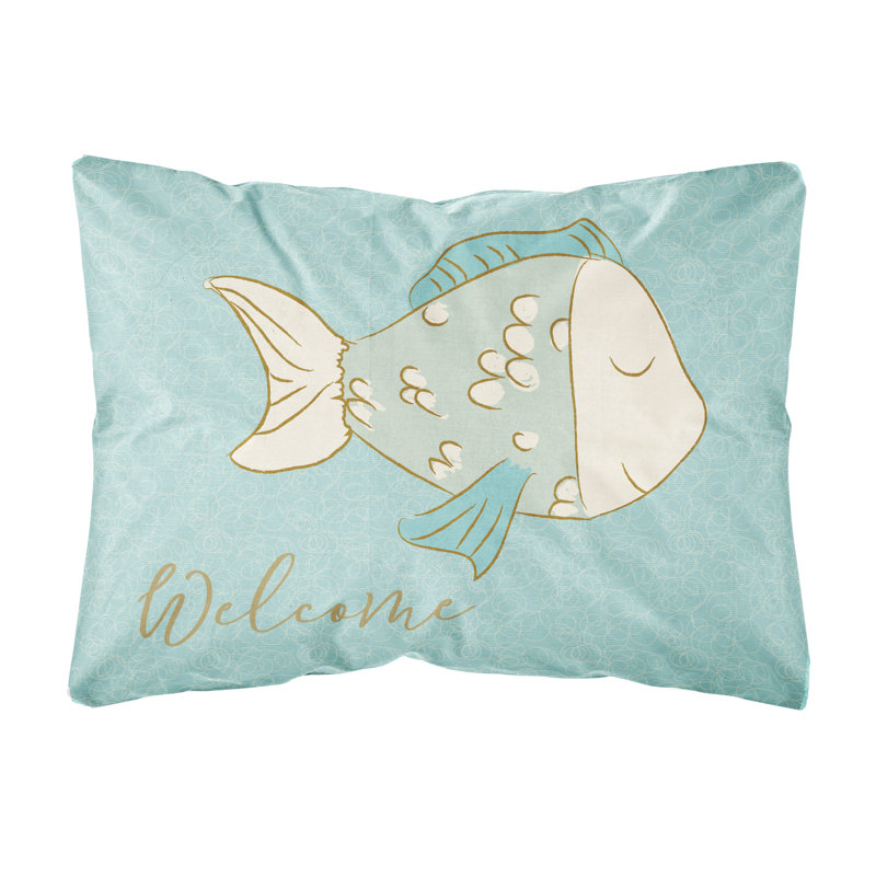  Coussin décoratif intérieur / extérieur Fish Welcome