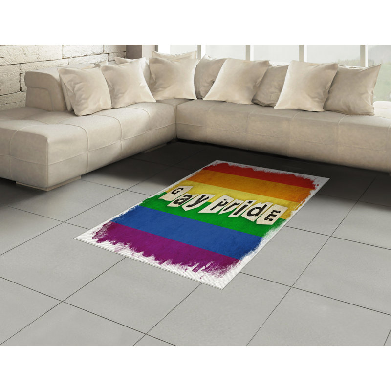 Tapis décoratif Pride, Rectangle— 4 pi x 5 pi 8 po